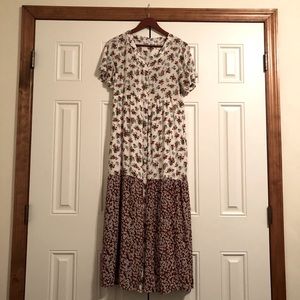 Polagram Floral Print Maxi Dress
